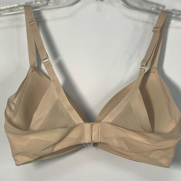 Wacoal Ultimate Side Smoother Wire Free T-Shirt Bra Sand Tan Size 32D - Picture 5 of 7
